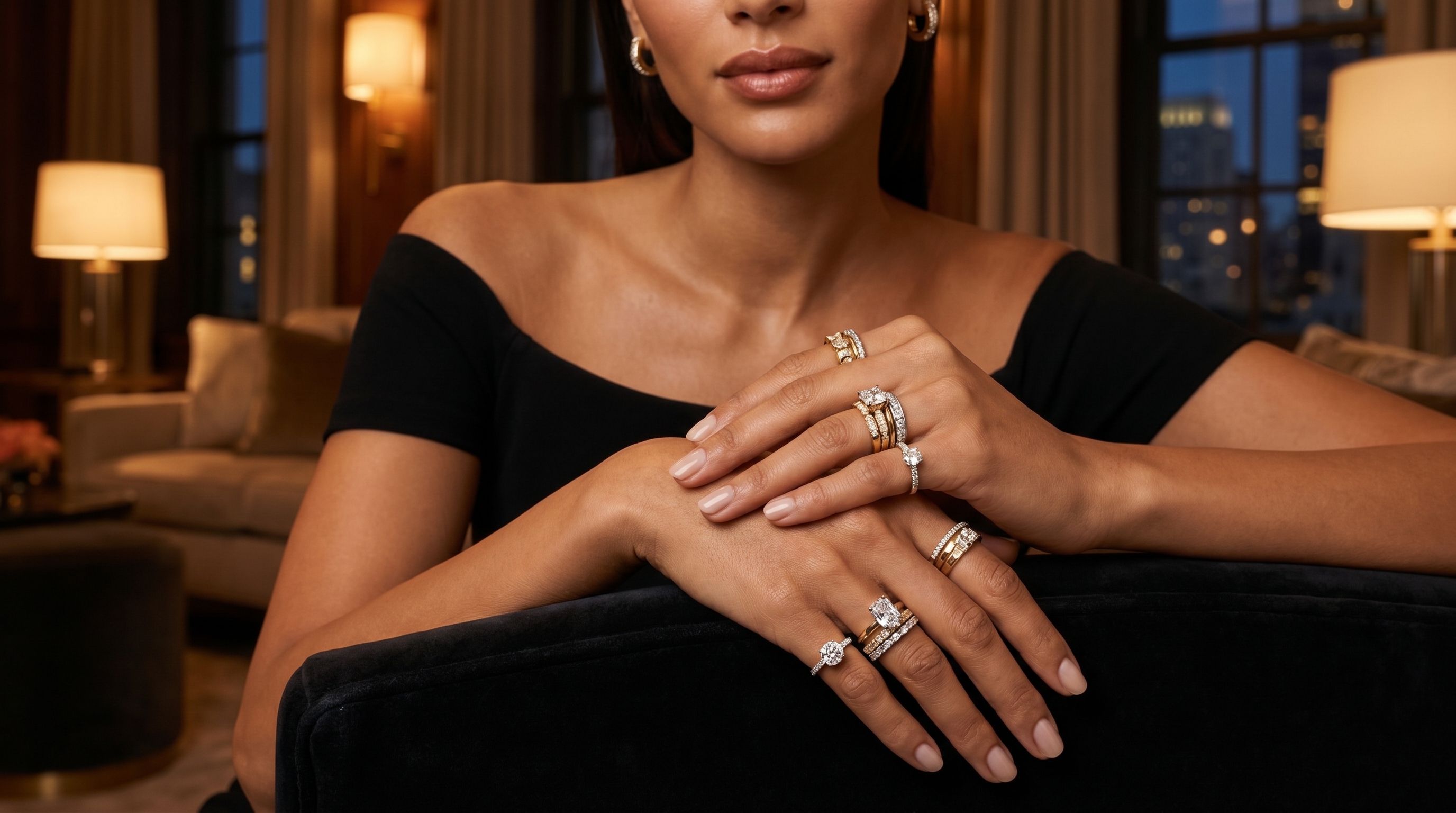 Exceptional craftsmanship campaign showcasing fine rings